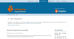 Desktop Screenshot of infopolitie.nl